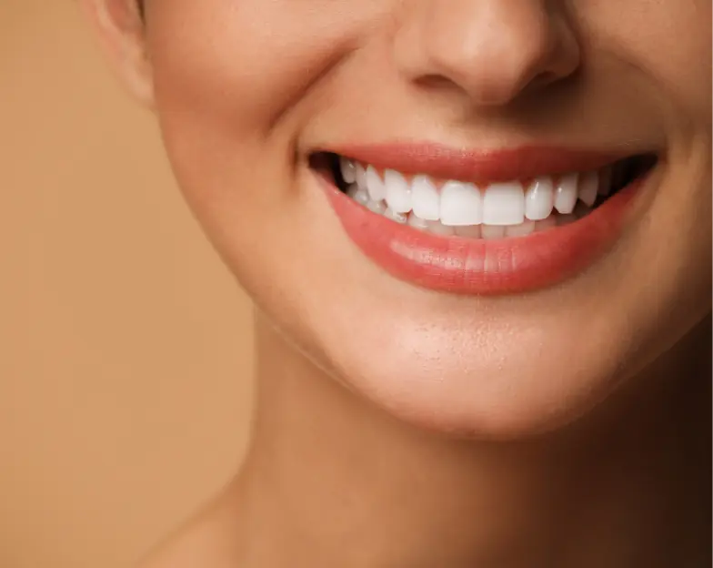 Medical and dental marketing in UAE: Close-up of a smiling mouth for the cosmetic dentistry overview