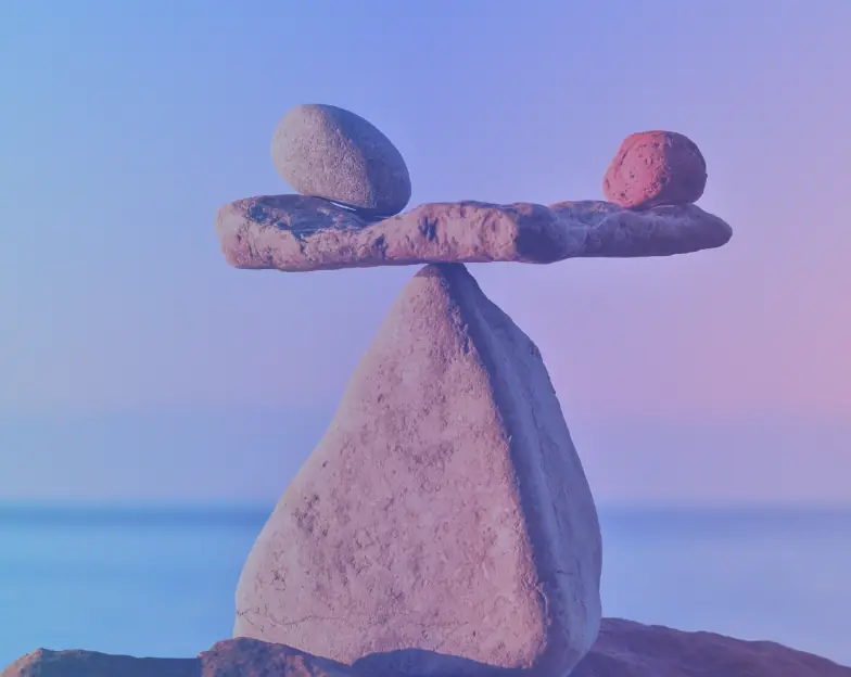 Medical and dental marketing in UAE: Stones arranged in a balanced formation outdoors for Recovery, Mobility and Performance Services, supporting specialty-led healthcare marketing